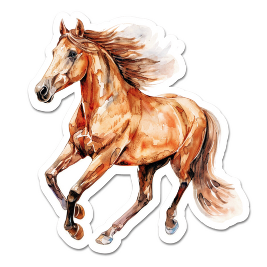 Brown Horse Sticker